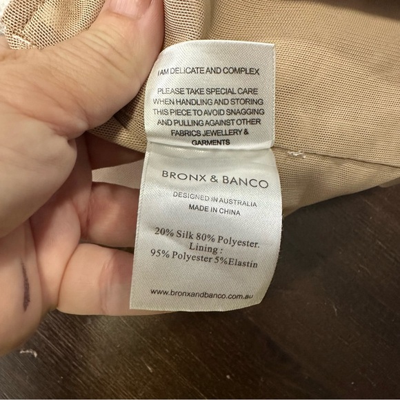 Bronx & Banco White Lace Overlay Exposed Back 2 Way Zipper Formal Dress Size 6 - Picture 12 of 14